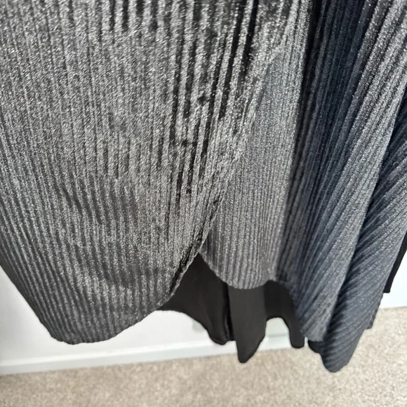 Baltic Born Black Velvet Andi Ribbed Wrap Dress Size Small Formal Bridesmaid - Picture 7 of 15